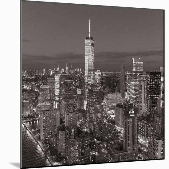 One World Trade Center and Lower Manhattan, New York City, New York, USA-Jon Arnold-Mounted Photographic Print