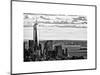 One World Trade Center and Statue of Liberty Views, Manhattan, New York, White Frame-Philippe Hugonnard-Mounted Art Print