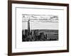 One World Trade Center and Statue of Liberty Views, Manhattan, New York, White Frame-Philippe Hugonnard-Framed Art Print