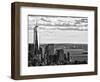 One World Trade Center and Statue of Liberty Views, Manhattan, New York-Philippe Hugonnard-Framed Photographic Print