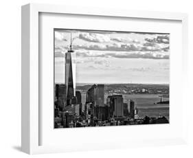 One World Trade Center and Statue of Liberty Views, Manhattan, New York-Philippe Hugonnard-Framed Photographic Print