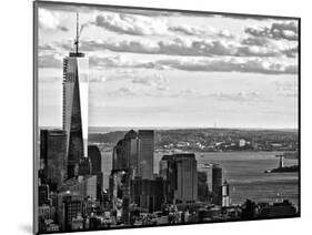 One World Trade Center and Statue of Liberty Views, Manhattan, New York-Philippe Hugonnard-Mounted Photographic Print