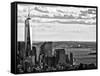 One World Trade Center and Statue of Liberty Views, Manhattan, New York-Philippe Hugonnard-Framed Stretched Canvas