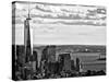 One World Trade Center and Statue of Liberty Views, Manhattan, New York-Philippe Hugonnard-Stretched Canvas