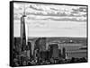 One World Trade Center and Statue of Liberty Views, Manhattan, New York-Philippe Hugonnard-Framed Stretched Canvas