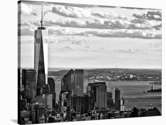 One World Trade Center and Statue of Liberty Views, Manhattan, New York-Philippe Hugonnard-Stretched Canvas