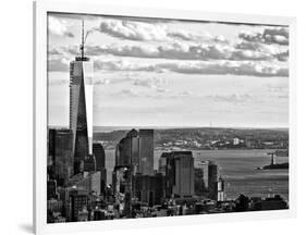 One World Trade Center and Statue of Liberty Views, Manhattan, New York-Philippe Hugonnard-Framed Photographic Print