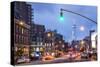 One World Trade Center from 7th Avenue, Greenwich Village, Manhattan, New York City, New York, USA-Jon Arnold-Stretched Canvas