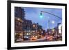 One World Trade Center from 7th Avenue, Greenwich Village, Manhattan, New York City, New York, USA-Jon Arnold-Framed Photographic Print