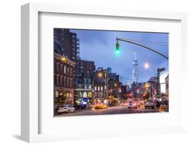 One World Trade Center from 7th Avenue, Greenwich Village, Manhattan, New York City, New York, USA-Jon Arnold-Framed Photographic Print