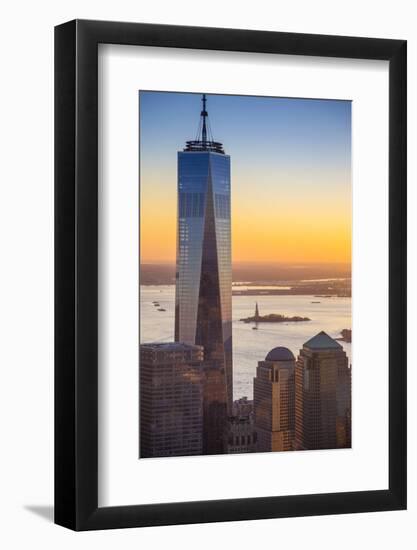 One World Trade Center, Lower Manhattan, New York City, New York, USA-Jon Arnold-Framed Photographic Print