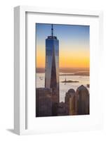 One World Trade Center, Lower Manhattan, New York City, New York, USA-Jon Arnold-Framed Photographic Print