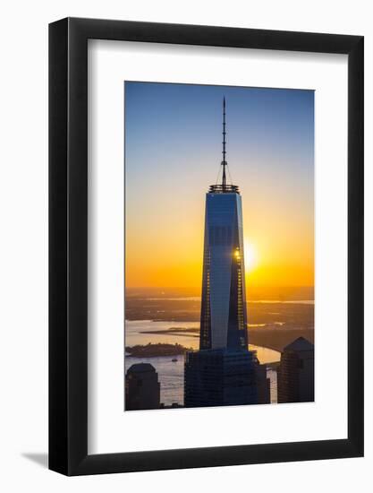 One World Trade Center, Lower Manhattan, New York City, New York, USA-Jon Arnold-Framed Photographic Print