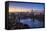 One World Trade Center, Manhattan and Brooklyn Bridges, Manhattan, New York City, New York, USA-Jon Arnold-Framed Stretched Canvas