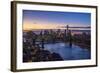 One World Trade Center, Manhattan and Brooklyn Bridges, Manhattan, New York City, New York, USA-Jon Arnold-Framed Photographic Print