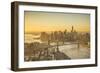 One World Trade Center, Manhattan and Brooklyn Bridges, Manhattan, New York City, New York, USA-Jon Arnold-Framed Photographic Print