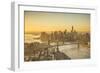 One World Trade Center, Manhattan and Brooklyn Bridges, Manhattan, New York City, New York, USA-Jon Arnold-Framed Photographic Print