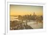 One World Trade Center, Manhattan and Brooklyn Bridges, Manhattan, New York City, New York, USA-Jon Arnold-Framed Photographic Print