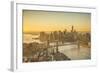 One World Trade Center, Manhattan and Brooklyn Bridges, Manhattan, New York City, New York, USA-Jon Arnold-Framed Photographic Print