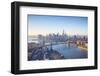 One World Trade Center, Manhattan and Brooklyn Bridges, Manhattan, New York City, New York, USA-Jon Arnold-Framed Photographic Print