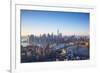 One World Trade Center, Manhattan and Brooklyn Bridges, Manhattan, New York City, New York, USA-Jon Arnold-Framed Photographic Print