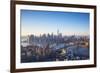 One World Trade Center, Manhattan and Brooklyn Bridges, Manhattan, New York City, New York, USA-Jon Arnold-Framed Photographic Print