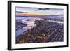 One World Trade Center, Manhattan and Brooklyn Bridges, Manhattan, New York City, New York, USA-Jon Arnold-Framed Photographic Print