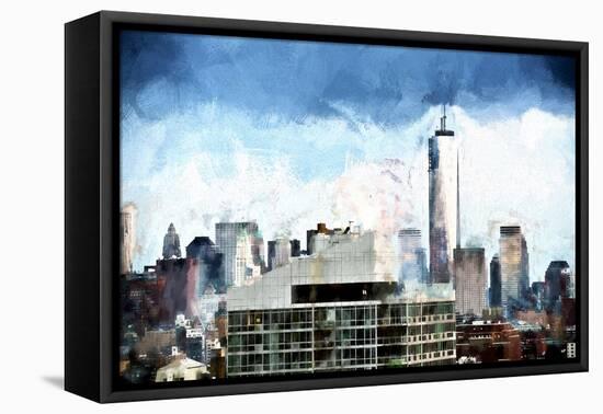 One World Trade Center Skyline-Philippe Hugonnard-Framed Stretched Canvas
