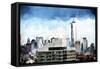 One World Trade Center Skyline-Philippe Hugonnard-Framed Stretched Canvas