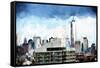 One World Trade Center Skyline-Philippe Hugonnard-Framed Stretched Canvas