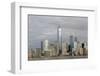 One World Trade Ctr and other Manhattan skyscrapers, from across the Hudson River, Jersey City, NJ-Susan Pease-Framed Photographic Print