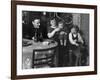 One Year Old Baby Boy Gets a Drink of Coca Cola in Front of the Christmas Tree, Ca. 1946-null-Framed Photographic Print