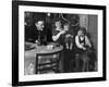 One Year Old Baby Boy Gets a Drink of Coca Cola in Front of the Christmas Tree, Ca. 1946-null-Framed Photographic Print