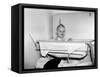 One Year Old Baby Girl Enjoys Her Bath, Ca. 1953-null-Framed Stretched Canvas