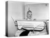 One Year Old Baby Girl Enjoys Her Bath, Ca. 1953-null-Stretched Canvas