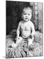 One Year Old Baby Girl Portrait, Ca. 1919-null-Mounted Photographic Print