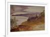 Oneglia, 1864 ink and watercolor-Edward Lear-Framed Giclee Print