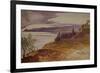 Oneglia, 1864 ink and watercolor-Edward Lear-Framed Giclee Print