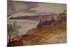 Oneglia, 1864 ink and watercolor-Edward Lear-Mounted Giclee Print