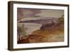 Oneglia, 1864 ink and watercolor-Edward Lear-Framed Giclee Print