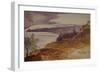 Oneglia, 1864 ink and watercolor-Edward Lear-Framed Giclee Print