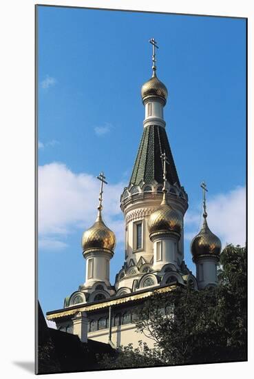 Onion Domes of Church of St Nikolai-null-Mounted Giclee Print