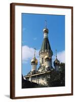 Onion Domes of Church of St Nikolai-null-Framed Giclee Print