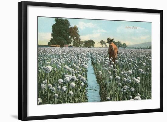 Onion Field-null-Framed Art Print