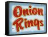 Onion Rings Distressed-Retroplanet-Framed Stretched Canvas