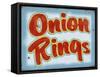 Onion Rings Distressed-Retroplanet-Framed Stretched Canvas