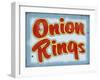 Onion Rings Distressed-Retroplanet-Framed Giclee Print