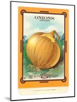 Onion Seed Packet-null-Mounted Art Print