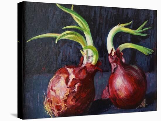 Onions 2021 (oil)-Tilly Willis-Stretched Canvas