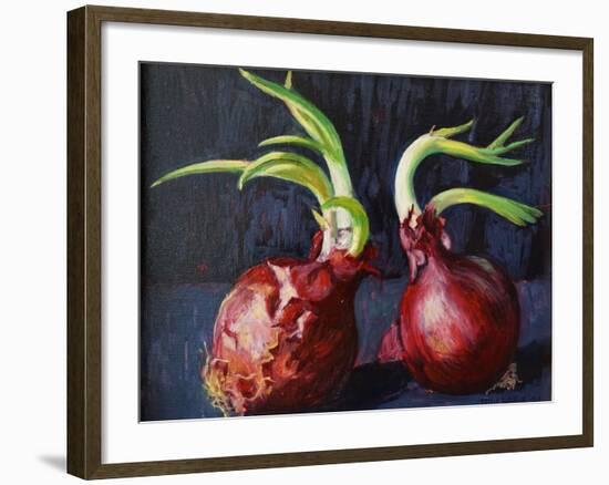 Onions 2021 (oil)-Tilly Willis-Framed Giclee Print